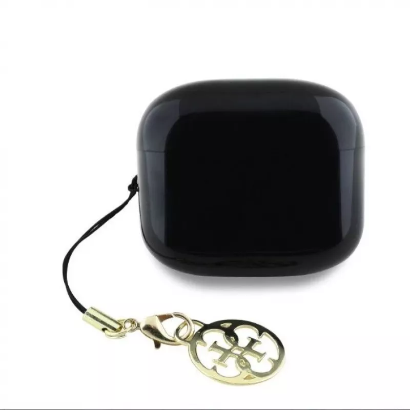 Guess Glossy Effect Printed Classic Logo & Charm TWS Bluetooth Earbuds (Black)