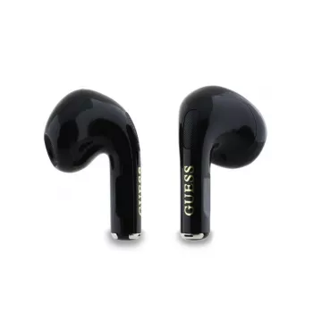 Guess Glossy Effect Printed Classic Logo & Charm TWS Bluetooth Earbuds (Black)