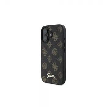 Guess Peony Script MagSafe Dėklas, skirtas iPhone 16 Plus (Juodas)