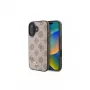Guess Peony Script MagSafe Dėklas, skirtas iPhone 16 (Ruda spalva)
