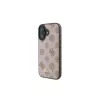 Guess Peony Script MagSafe Dėklas, skirtas iPhone 16 (Ruda spalva)