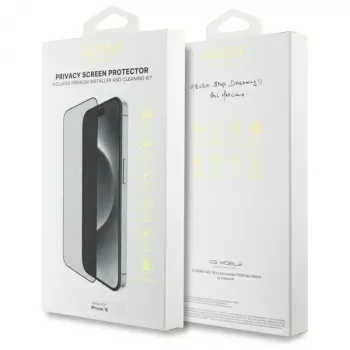 Guess GUTGP16SBOKGCIP iPhone 16 6,1 colio privatumo ekrano apsauga 2.5D Outline – Grūdintas stiklas