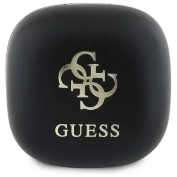 Guess GUTWSJ144ESK TWS Bluetooth ausinės su įkrovimo dėklu, juodos, su 4G atspaudu