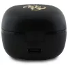 Guess GUTWSJ144ESK TWS Bluetooth ausinės su įkrovimo dėklu, juodos, su 4G atspaudu