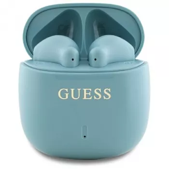 Guess Printed Classic Logo TWS Bluetooth Ausinės su Įkrovimo Dėklu (Turkio)