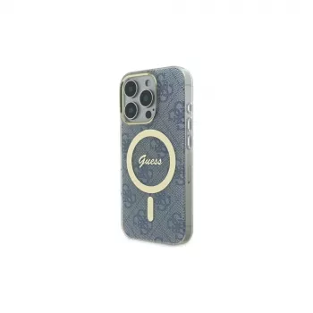 Guess GUHMP16XH4STB Hardcase for Apple iPhone 16 Pro Max 6,9 inch Blue IML 4G MagSafe