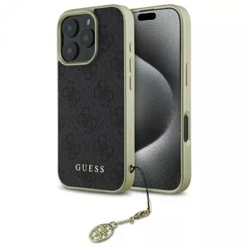 Guess GUHCP16XGF4GGR iPhone 16 Pro Max 6.9 Black Hardcase 4G Charms Collection