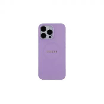 Guess GUHMP16SPSAHMCU iPhone 16 6,1 colio Violetinis Kietas Dėklas Saffiano MagSafe