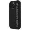 KARL LAGERFELD HC 3D Rubber Elongated Glitter Case, skirtas Apple iPhone 16 Pro, juoda