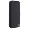 Mercedes-Benz MEBKP16S23RBGVK Bookcase for iPhone 16 6.1, Black, Faux Leather & Wood Imitation