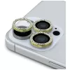 2-in-1 Guess BP Rhinestone Screen and Camera Lens Protector Kit, iPhone 16 Pro Max, Gold
