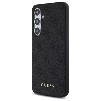 Guess 4G Metal Gold Logo Back Cover, Samsung Galaxy S24 FE, pilka spalva