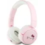 „Hello Kitty“ veido logotipo belaidės ausinės „Bluetooth On-Ear“ rožinės spalvos