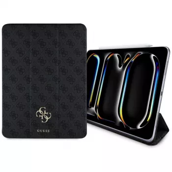 Guess GUFC13PM24PS4SGK iPad Pro 13 M4 2024 / M5 2025 Black Magnetic 4G Big Logo Folio Case