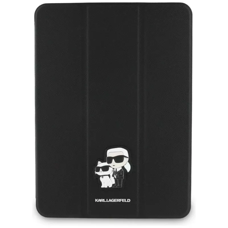 Karl Lagerfeld KLFC11PM24SAKCK iPad Pro 11 M4 2024 / M5 2025 Book Cover Black Saffiano Magnetic Karl & Choupette
