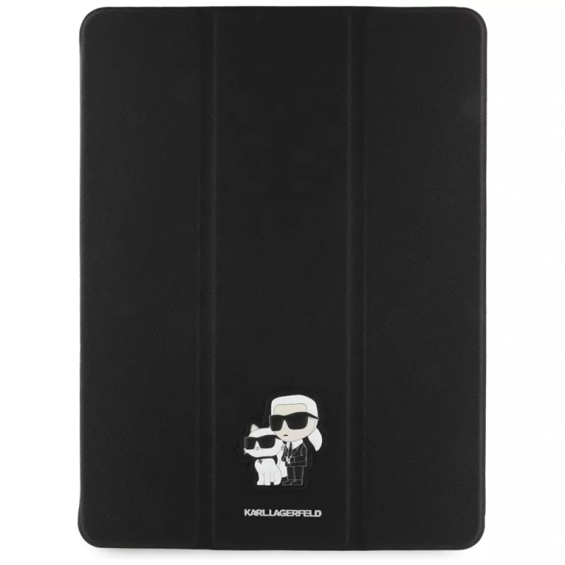 Karl Lagerfeld KLFC13RM24SAKCK iPad Air 13 M2 2024 / M3 2025 / M4 2026 Book Cover Black Saffiano Magnetic Karl & Choupette