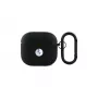 BMW BMA4SSLBK AirPods 4 Dangtelis Juoda Natūrali Oda Sidabrinis Logotipas