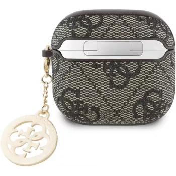 Guess 4G Strass Charm Protective Case for Apple AirPods 4, Brown