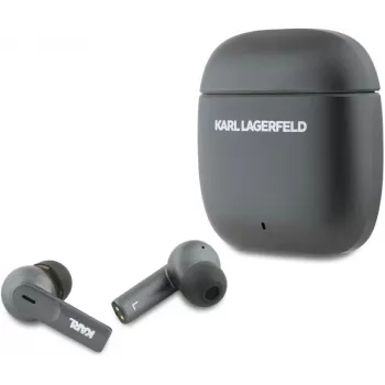 KARL LAGERFELD Metal Printed Logo TWS Earbuds su ANC/ENC - Juoda
