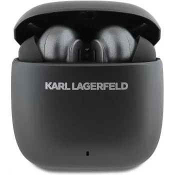 KARL LAGERFELD Metal Printed Logo TWS Earbuds su ANC/ENC - Juoda