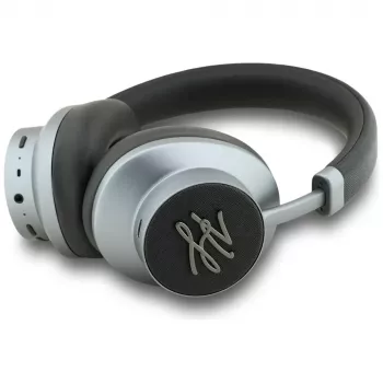 KARL LAGERFELD Grained Initials Bluetooth ANC Over-Ear ausinės juodos