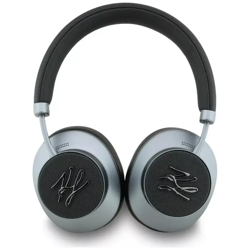 KARL LAGERFELD Grained Initials Bluetooth ANC Over-Ear ausinės juodos