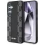 DKNY Odinis Dėklas su Šachmatų Raštu ir MagSafe Samsung Galaxy S25, Juodas