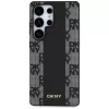 DKNY Leather Checkered Pattern MagSafe Case for Samsung Galaxy S25 Ultra Black