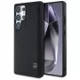 MERCEDES-BENZ Etui Mercedes Leather Curved Stitches for Samsung Galaxy S25 Ultra Black