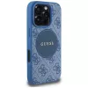 Guess 4G Circle Classic Logo MagSafe Case, skirta iPhone 16 Pro, mėlyna