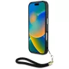 Guess HC IML Leopard Triangle Dėklas iPhone 16 su Virvute, Rudas, MagSafe