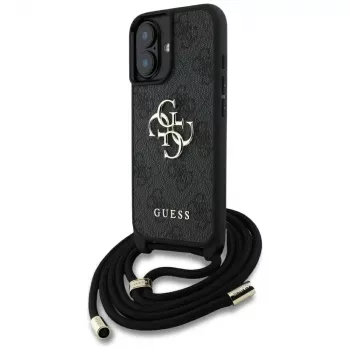 Guess 4G Big Logo Cord StapCrossbody Case for iPhone 16, Juoda
