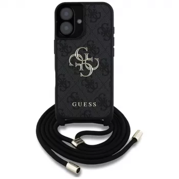 Guess 4G Big Logo Cord StapCrossbody Case for iPhone 16, Juoda