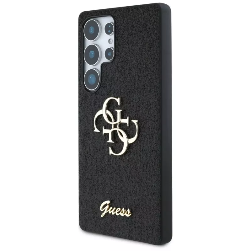 Guess Fixed Glitter Big 4G Metal Logo Case Samsung Galaxy S25 Ultra (Juoda)