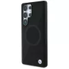 BMW Leather Half Textured MagSafe Case for Samsung Galaxy S25 Ultra Black