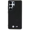 BMW Leather Carbon MagSafe Case for Samsung Galaxy S25 Ultra Black