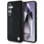 BMW Leather Big Wordmark Case for Samsung Galaxy S25+ Black