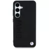 BMW Leather Big Wordmark Case for Samsung Galaxy S25+ Black