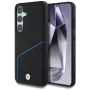 BMW Leather Textured and Smooth MagSafe Case for Samsung Galaxy S25 Black