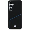 BMW Leather Textured and Smooth MagSafe Case for Samsung Galaxy S25 Black