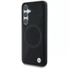 BMW Leather Half Textured MagSafe Case for Samsung Galaxy S25 Black
