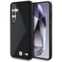 BMW Leather Oversized Stripes MagSafe Case for Samsung Galaxy S25 Black