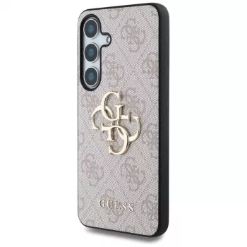 Guess Big 4G Logo Classic Logo Dėklas Samsung Galaxy S25+ (Rožinis)