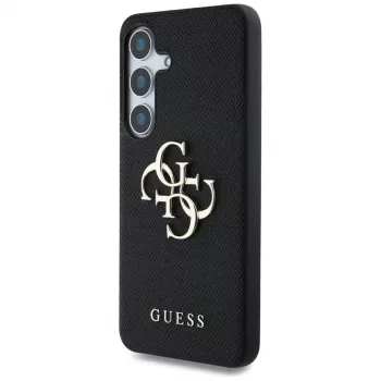 Guess Grained Big 4G Logo Small Classic Logo Dangtelis Samsung Galaxy S25, Juoda