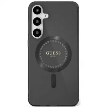Guess Rhinestones Printed Classic Logo MagSafe Case, Samsung Galaxy S25 (Juoda)