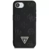 Guess Grained Hot Stamp Peony Triangle Logo MagSafe Case for iPhone 16e (Juoda)