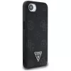 Guess Grained Hot Stamp Peony Triangle Logo MagSafe Case for iPhone 16e (Juoda)