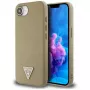 Guess Grained Triangle MagSafe Case, iPhone 16e (Brown)
