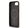 Guess 4G Ring Triangle Logo MagSafe Dėklas, skirtas iPhone 16e (Ruda spalva)