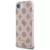 Guess Peony Script Logo MagSafe Dėklas, skirtas iPhone 16e / 17e, Rudas